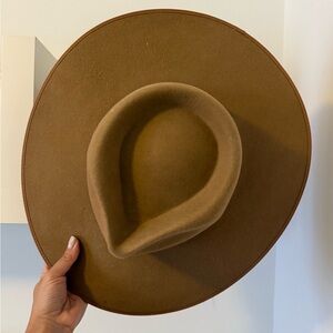Lack of Color Tan Fedora Rancher Hat